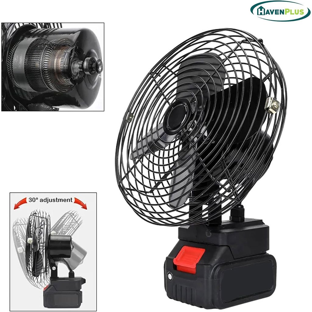 Ventilateur de Table Rechargeable avec Batterie Lithium 24V - مروحة مع بطارية كبيرة قابلة للشحن - الصورة 2