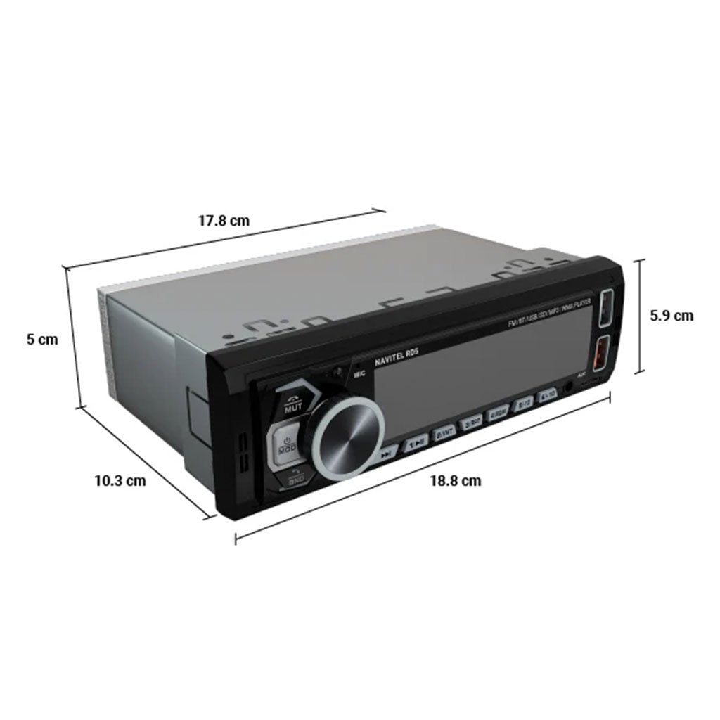 Autoradio Stéréo de Voiture 320W Bluetooth Mains-Libres, USB, SD et Lecteur MP3 - مسجل راديو السيارة بقوة 320 واط مع تقنية البلوتوث والتحكم عن بعد - الصورة 7