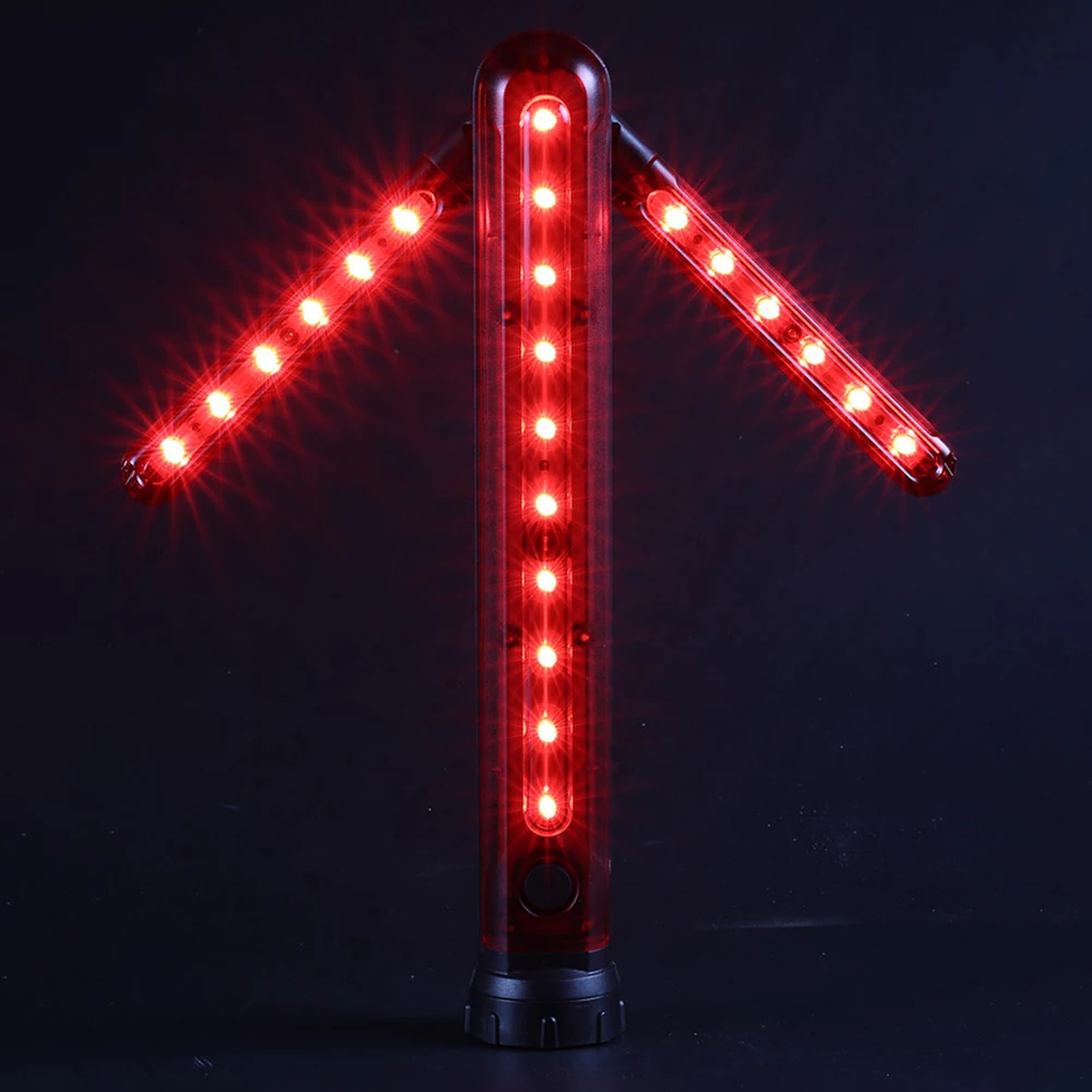 Bâton de Signalisation Routière LED Étanche et Réglable avec Base Magnétique - عصا الإشارة الضوئية لتنظيم المرور والسلامة الطرقية - الصورة 16