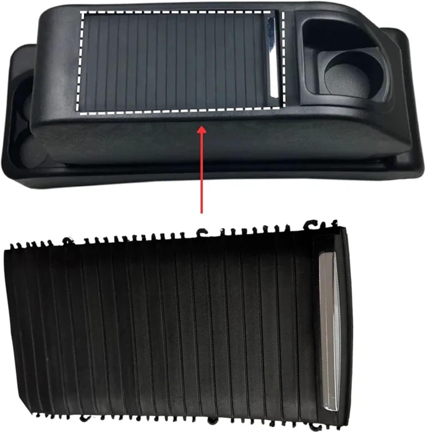 Cache Coulissant de Console Centrale pour Voiture - غطاء ستارة الكونسول الوسطي المنزلق للسيارات - الصورة 2