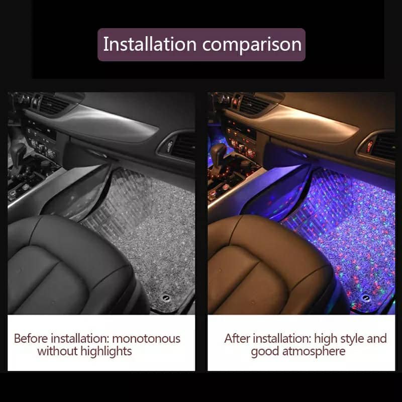 Car atmosphere Lumière RGB 4en1 USB 12V - الصورة 5
