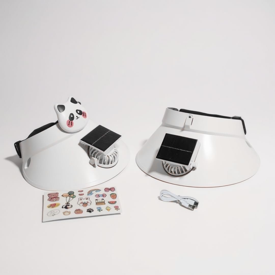 Casquette Anti-Chaleur avec Ventilateur Solaire et Rechargeable USB - قبعة التبريد الشمسية الذكية مع مروحة مدمجة قابلة للشحن - الصورة 2