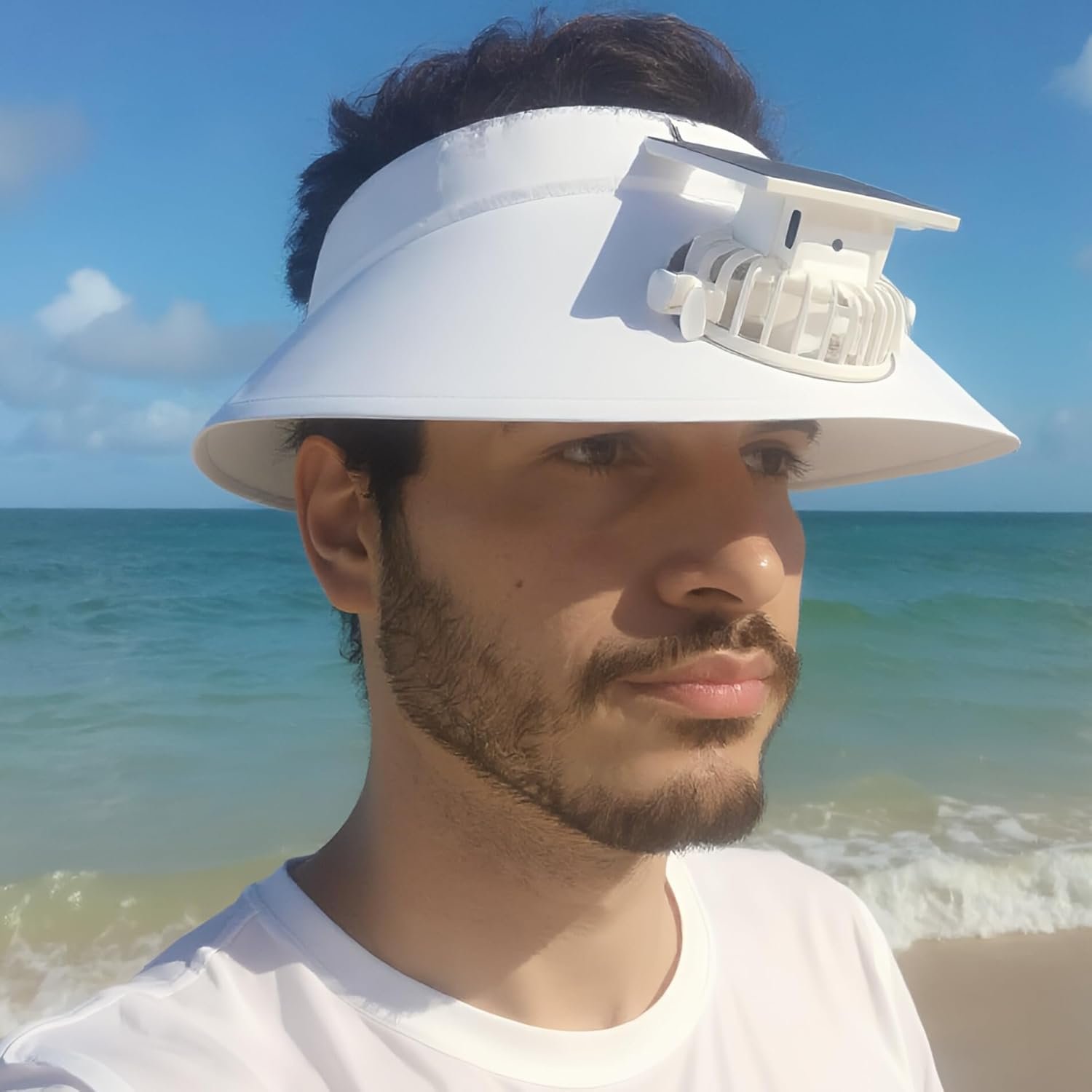 Casquette Anti-Chaleur avec Ventilateur Solaire et Rechargeable USB - قبعة التبريد الشمسية الذكية مع مروحة مدمجة قابلة للشحن - الصورة 5