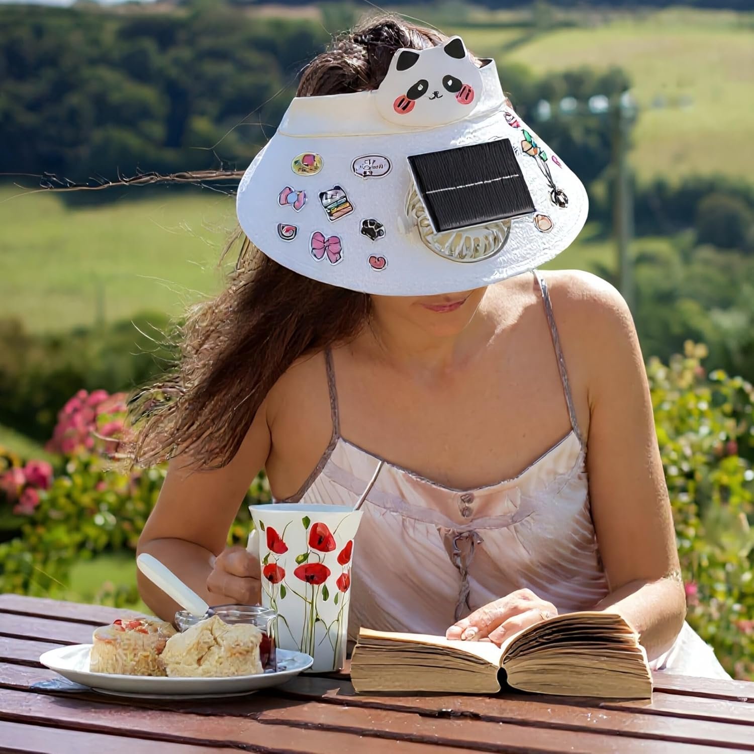 Casquette Anti-Chaleur avec Ventilateur Solaire et Rechargeable USB - قبعة التبريد الشمسية الذكية مع مروحة مدمجة قابلة للشحن - الصورة 7