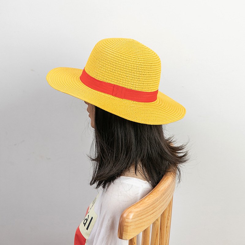 Chapeau de Paille Iconique de Luffy - Cosplay Anime One Piece - قبعة قش لوفي الأسطورية الشهيرة لعشاق أنمي ون بيس - الصورة 4