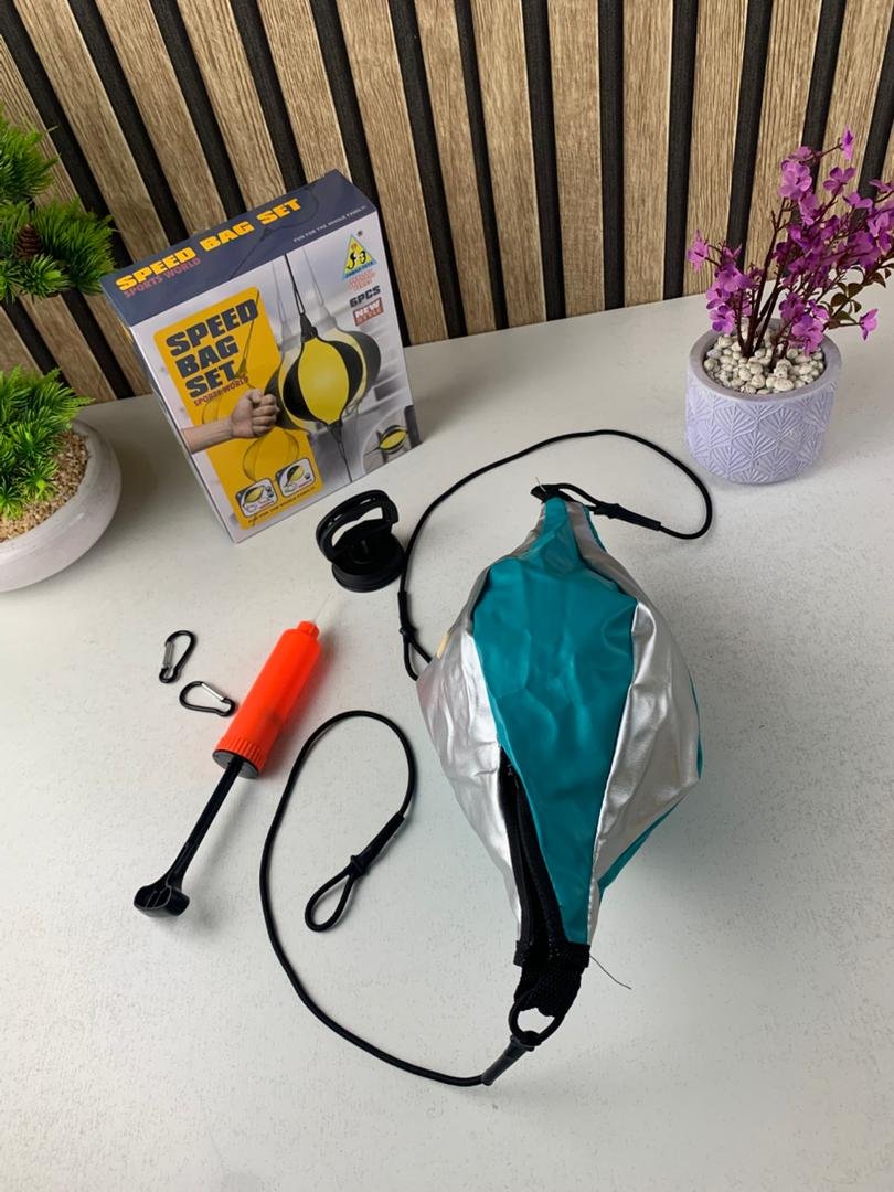 ⁦Ensemble Sac de Boxe Speed Bag SET 6Pcs pour l’entrainement à domicile – طقم كرة البوكس قابلة للإرتداد⁩ - الصورة ⁦2⁩