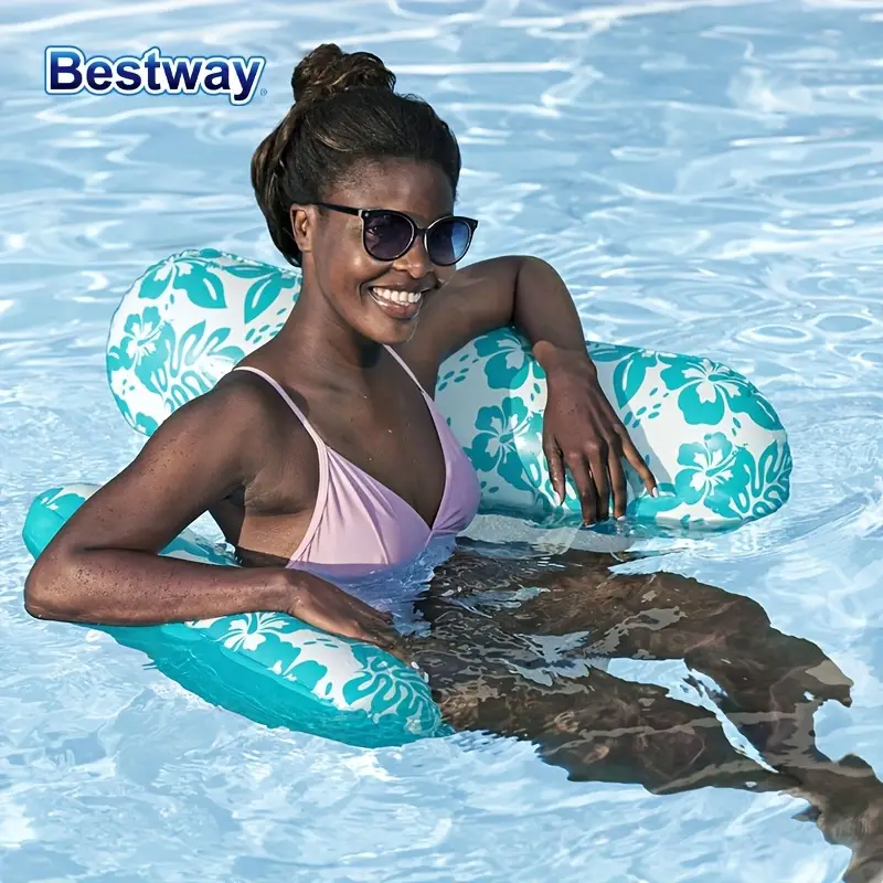 Hamac de Piscine Gonflable Multifonction 4-en-1 avec Siège en Maille - عوامة مسبح هوائية 4 في 1 بنسيج شبكي - الصورة 5