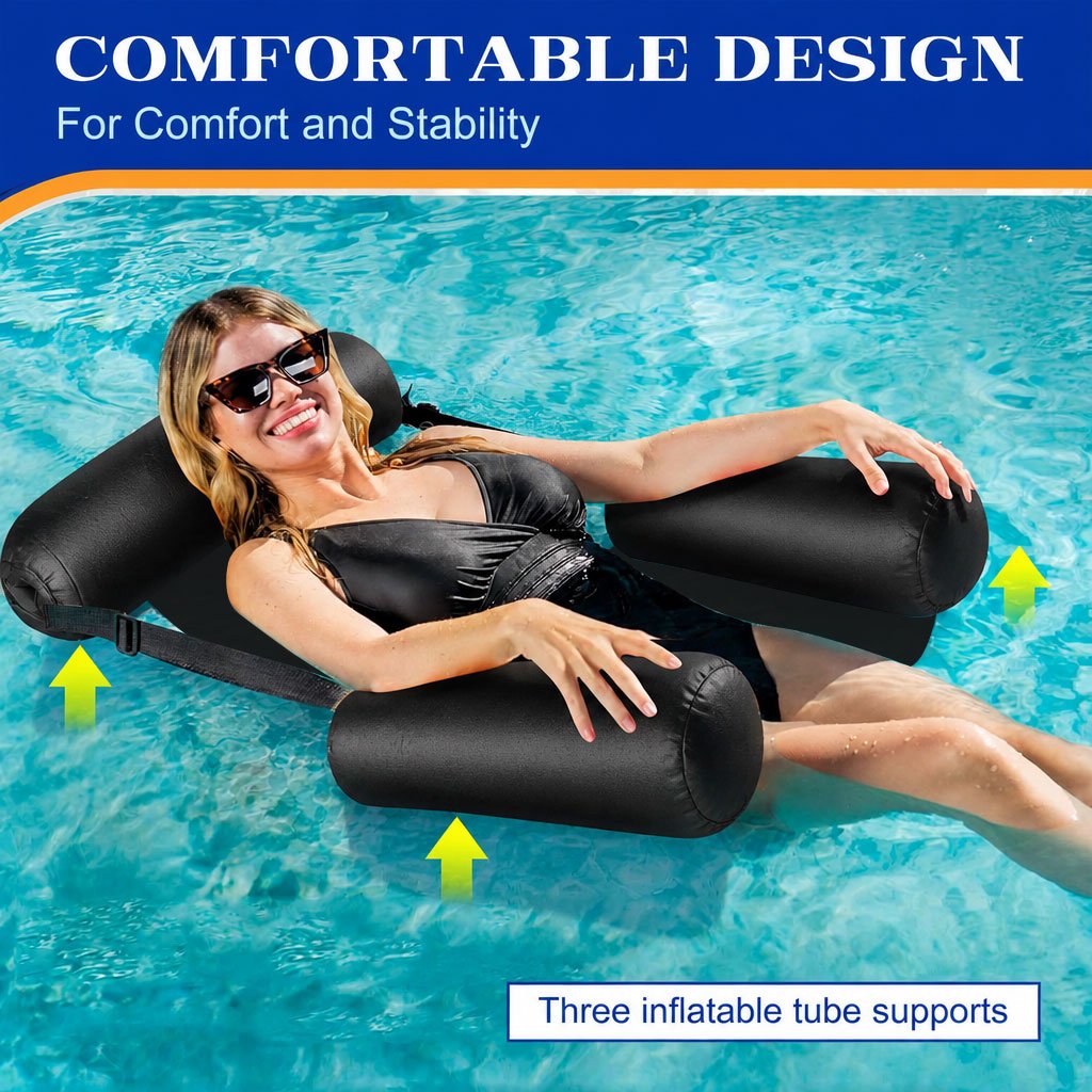 Hamac de Plage Flottant avec Siège Réglable - عوامة إسترخاء مائية - الصورة 5