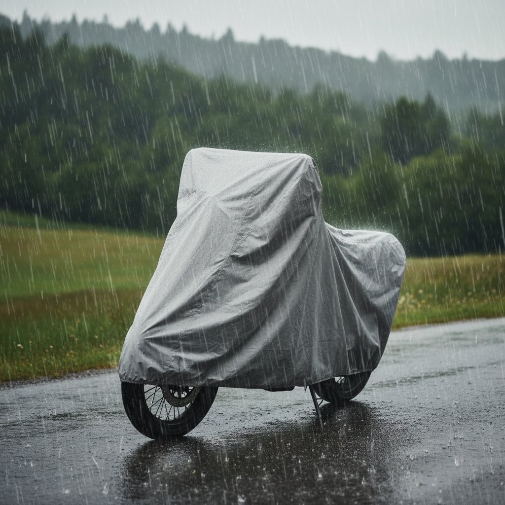 ⁦Housse de Moto Ultra Légère Taille Extensible Standard V2 - غطاء دراجة نارية احترافي قابل للتمدد⁩ - الصورة ⁦4⁩