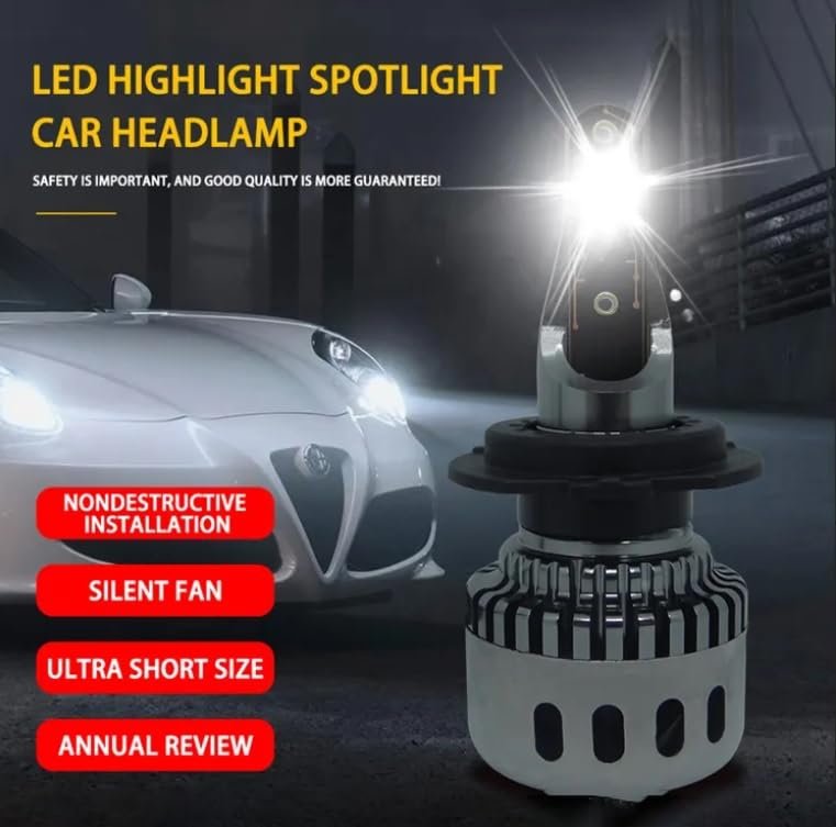 Kit Lampe de phare H1 F10 Super LED 6500K - مصابيح إضاءة أمامية للسيارات - الصورة 3