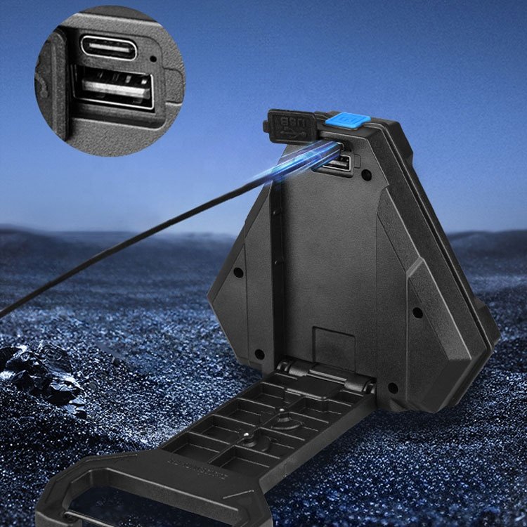Lampe de Travail Portable pour Multi-usages Base Magnétique Rechargeable USB - مصباح محمول متعدد الوظائف بقاعدة مغناطيسية - الصورة 5