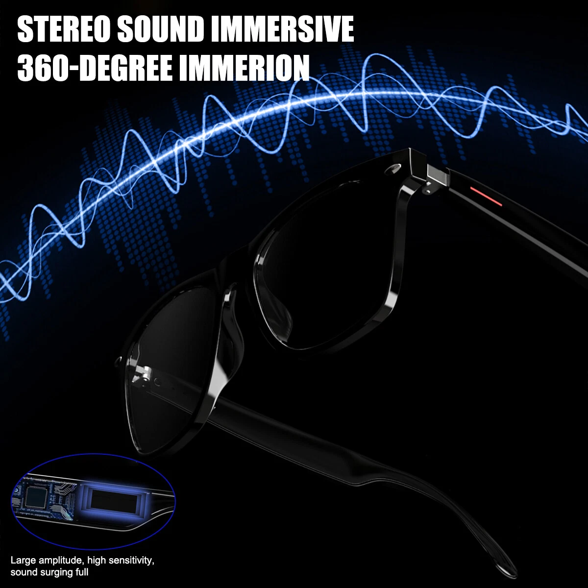 Lunettes Connectées GS03 de Traduction IA et Audio Open-Ear Bluetooth 5.4 - نظارات المترجم الذكية بالذكاء الاصطناعي - الصورة 13