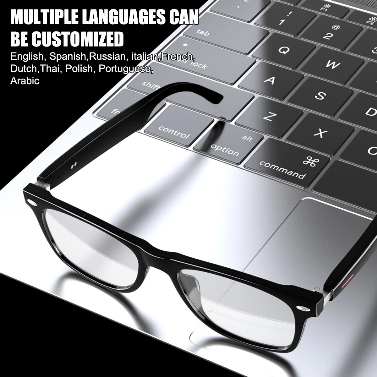 Lunettes Connectées GS03 de Traduction IA et Audio Open-Ear Bluetooth 5.4 - نظارات المترجم الذكية بالذكاء الاصطناعي - الصورة 22