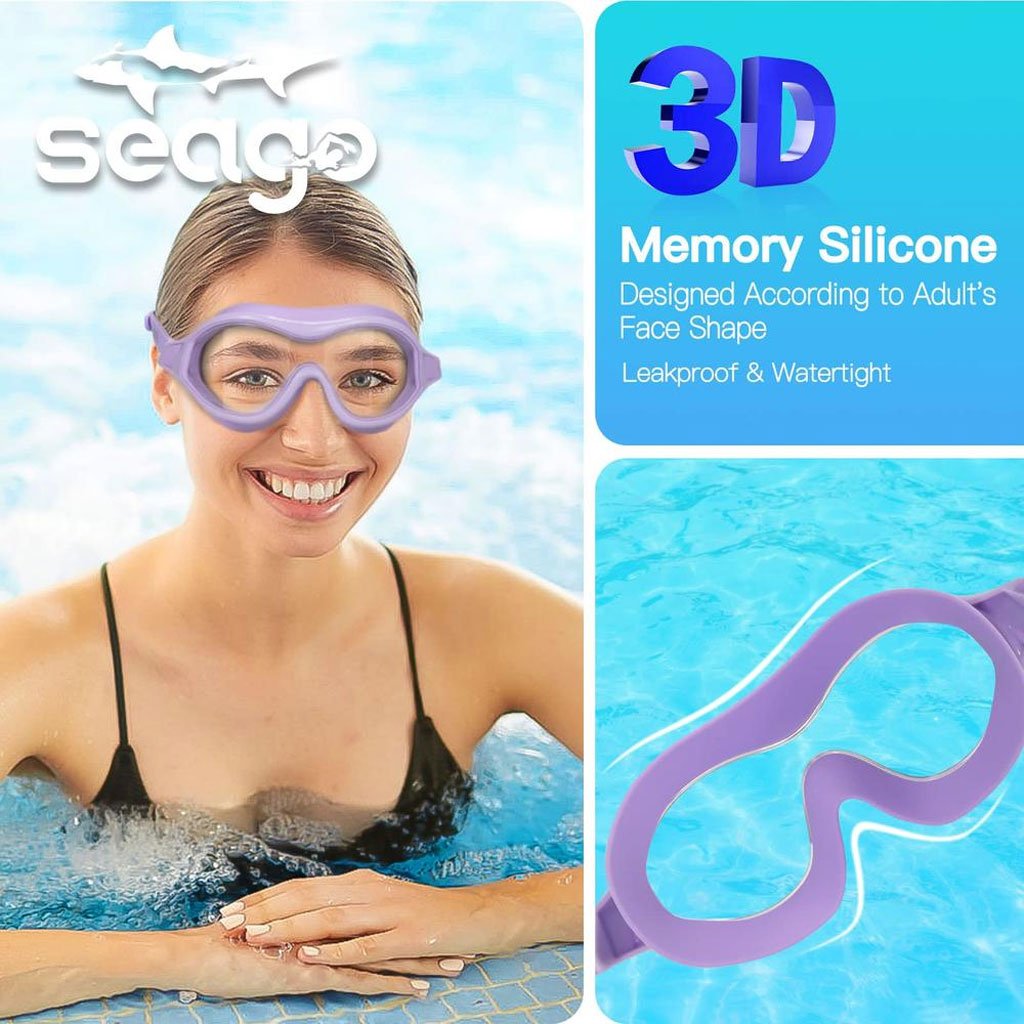 ⁦Lunettes de Natation Anti-Buée et Protection UV400 - نظارات سباحة احترافية مضادة للضباب والأشعة فوق البنفسجية برؤية 180درجة⁩ - الصورة ⁦11⁩