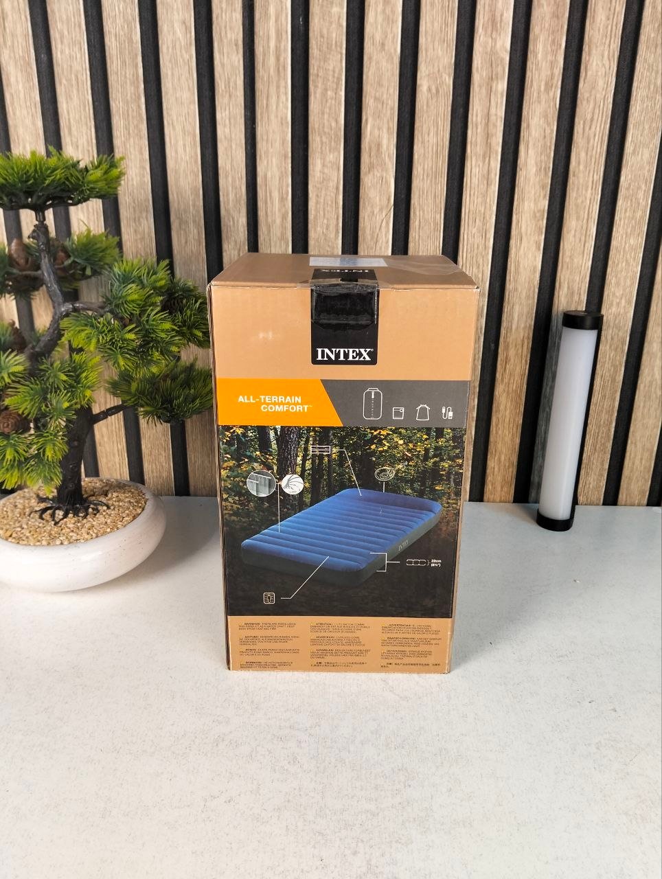 Matelas de Camping Intex TruAire Twin Technologie Fiber-Tech avec Pompe USB150 - فرشة التخييم الهوائية الفاخرة مع مضخة ومسند رأس - الصورة 2