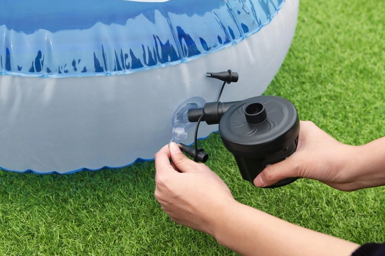 Matelas de Piscine Gonflable Bestway Transat avec Chambre à Eau Rafraîchissante - سرير المسبح والشاطئ الهوائي الفاخر مع حجرة تبريد مائية - الصورة 10