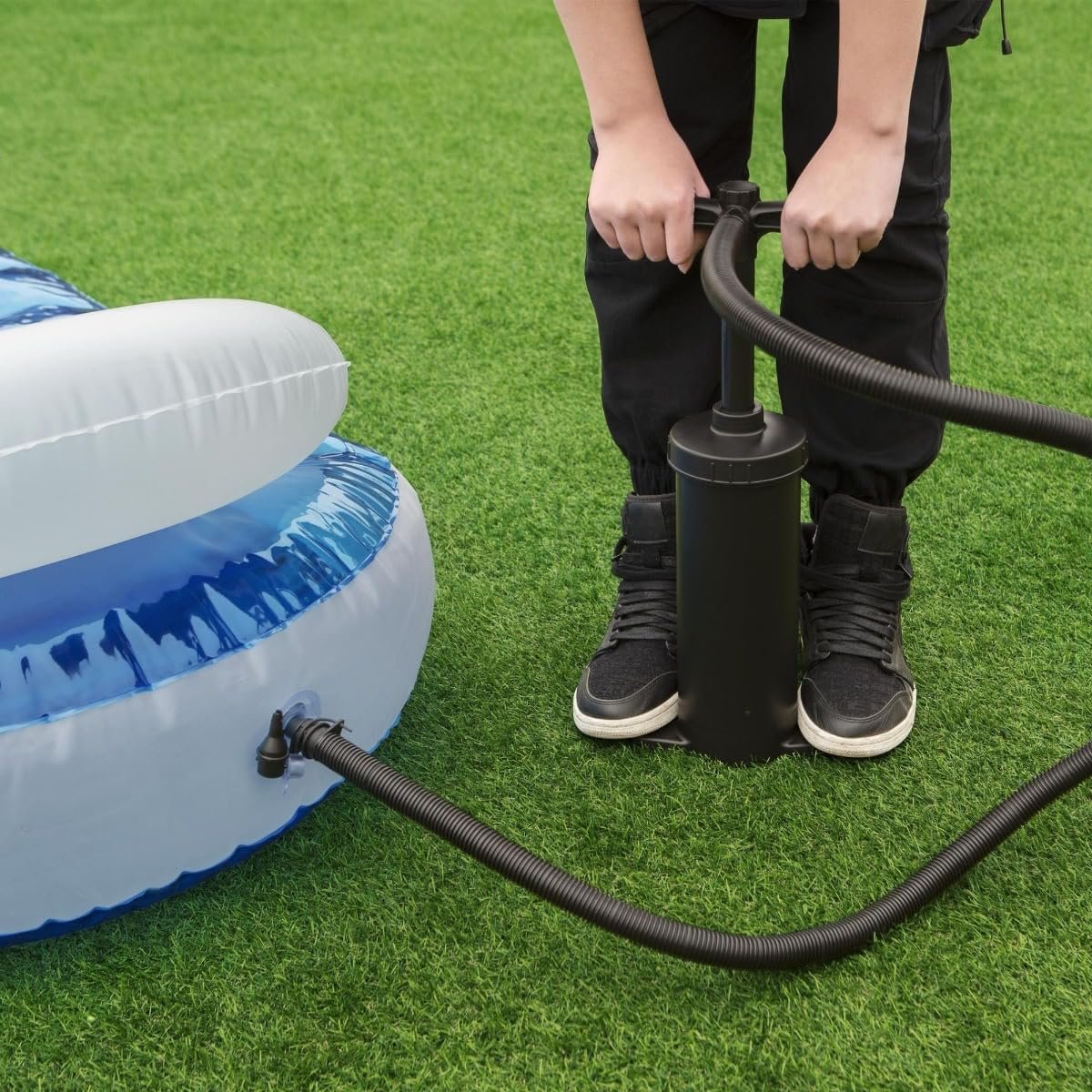 Matelas de Piscine Gonflable Bestway Transat avec Chambre à Eau Rafraîchissante - سرير المسبح والشاطئ الهوائي الفاخر مع حجرة تبريد مائية - الصورة 9