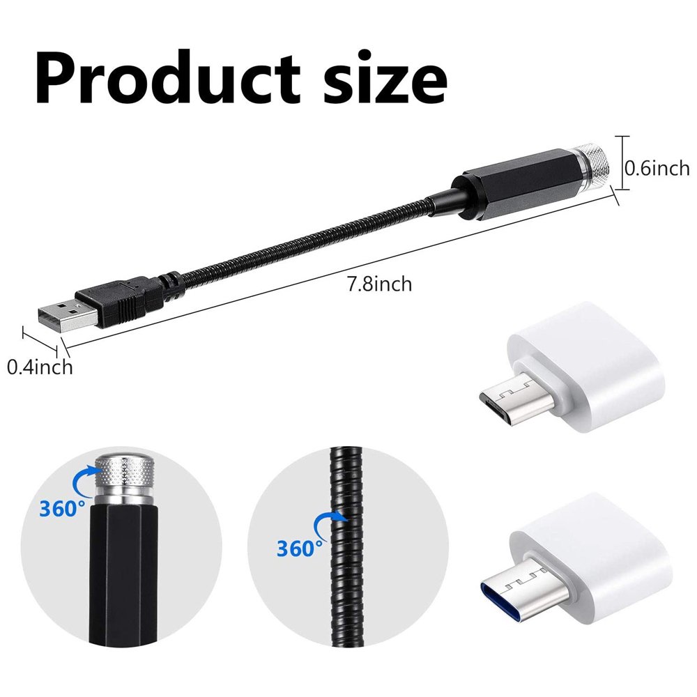 Mini projecteur LED USB - الصورة 2