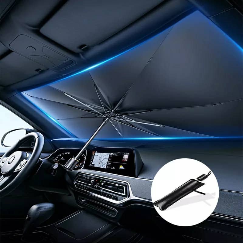 Pare-soleil pliable pour voiture protection solaire bloc UV - الصورة 4