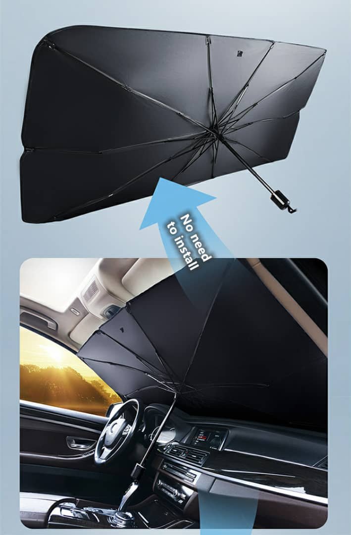 Pare-soleil pliable pour voiture protection solaire bloc UV - الصورة 5