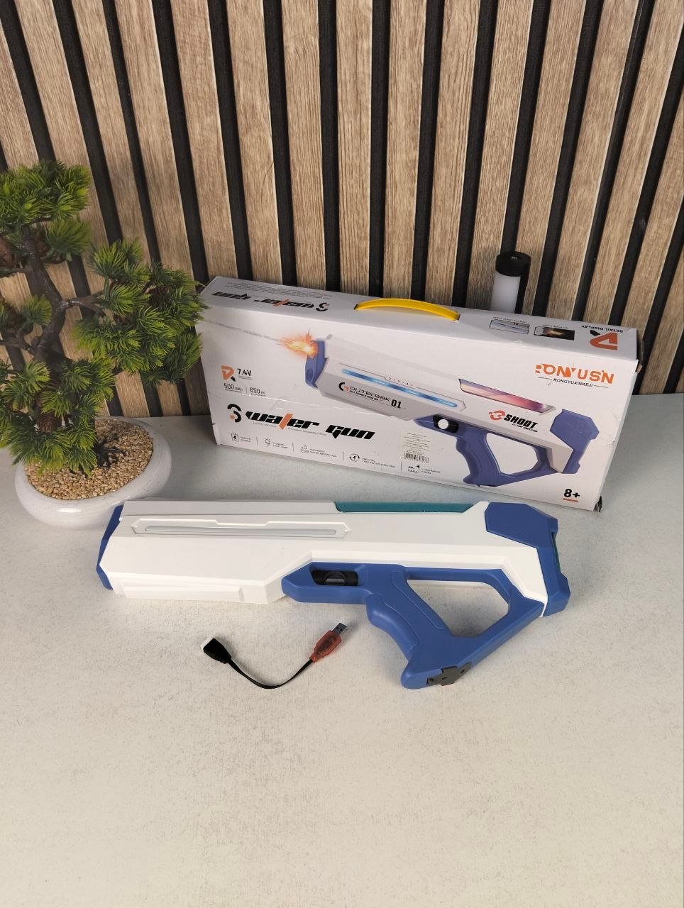 ⁦Pistolet à Eau Électrique Automatique Recharge Rapide Portée Longue Distance (8-10m) - مسدس الماء الكهربائي أوتوماتيكي التعبئة وبعيد المدى⁩ - الصورة ⁦2⁩