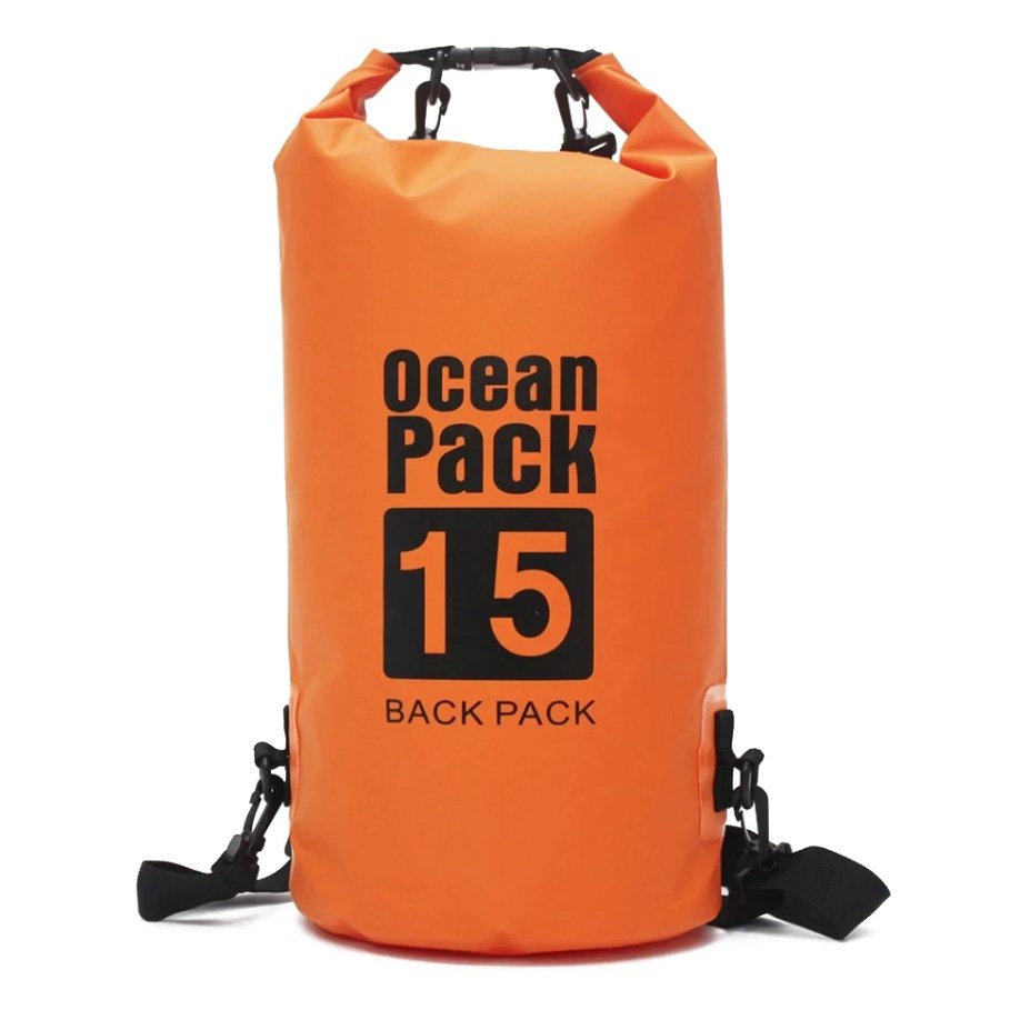 ⁦Sac Étanche Ocean Pack Dry Bag 15L Haute Résistance avec Double Bretelles - حقيبة مقاومة للماء بالكامل بسعة 15 لتر⁩ - الصورة ⁦10⁩
