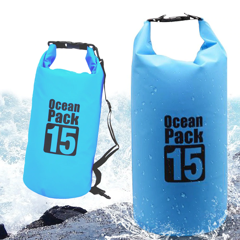 ⁦Sac Étanche Ocean Pack Dry Bag 15L Haute Résistance avec Double Bretelles - حقيبة مقاومة للماء بالكامل بسعة 15 لتر⁩ - الصورة ⁦11⁩