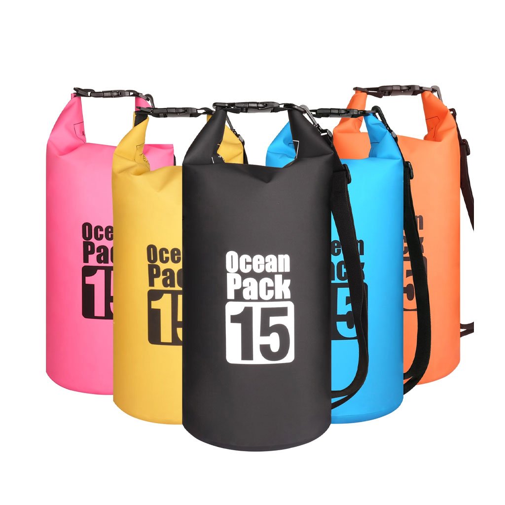 ⁦Sac Étanche Ocean Pack Dry Bag 15L Haute Résistance avec Double Bretelles - حقيبة مقاومة للماء بالكامل بسعة 15 لتر⁩ - الصورة ⁦13⁩