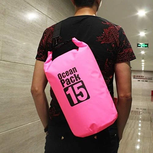 ⁦Sac Étanche Ocean Pack Dry Bag 15L Haute Résistance avec Double Bretelles - حقيبة مقاومة للماء بالكامل بسعة 15 لتر⁩ - الصورة ⁦4⁩