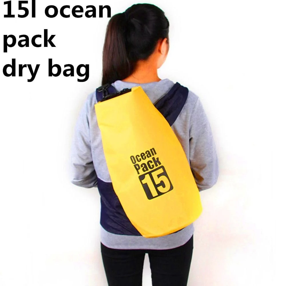 ⁦Sac Étanche Ocean Pack Dry Bag 15L Haute Résistance avec Double Bretelles - حقيبة مقاومة للماء بالكامل بسعة 15 لتر⁩ - الصورة ⁦6⁩