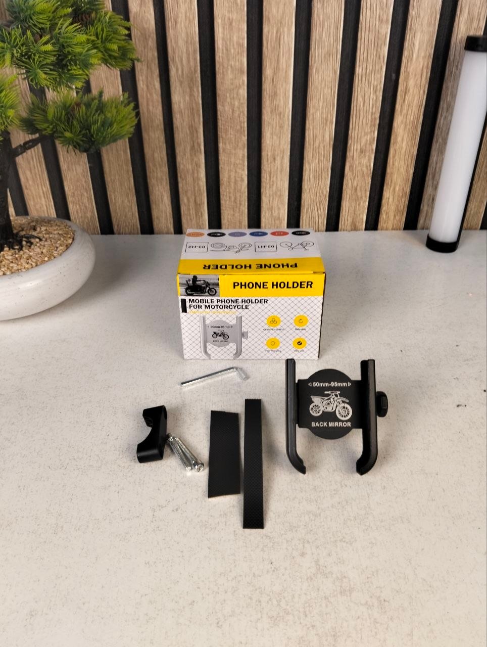 Support Téléphone Vélo et Moto En Aluminium Fixation Griffe d'Aigle Ultra-Stable Orientable à 360° - حامل الهاتف المعدني والمقاوم للصدمات للدراجات النارية والبرية - الصورة 2