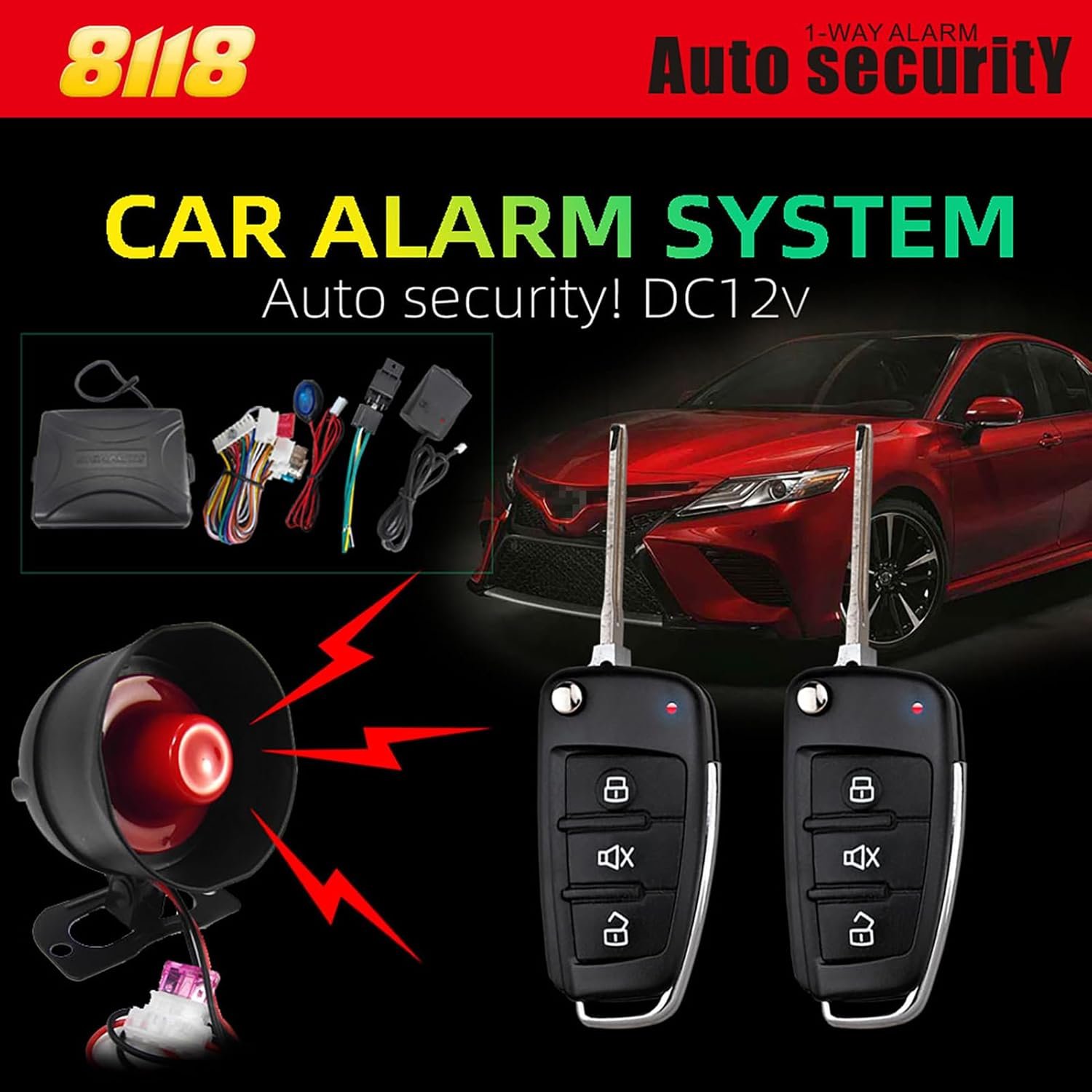 ⁦Système d'Alarme de Voiture Anti-Vol Centralisé avec Anti-Carjacking - نظام إنذار وأمن السيارات الذكي مع ميزة التثبيت المركزي والتحكم عن بعد⁩ - الصورة ⁦10⁩