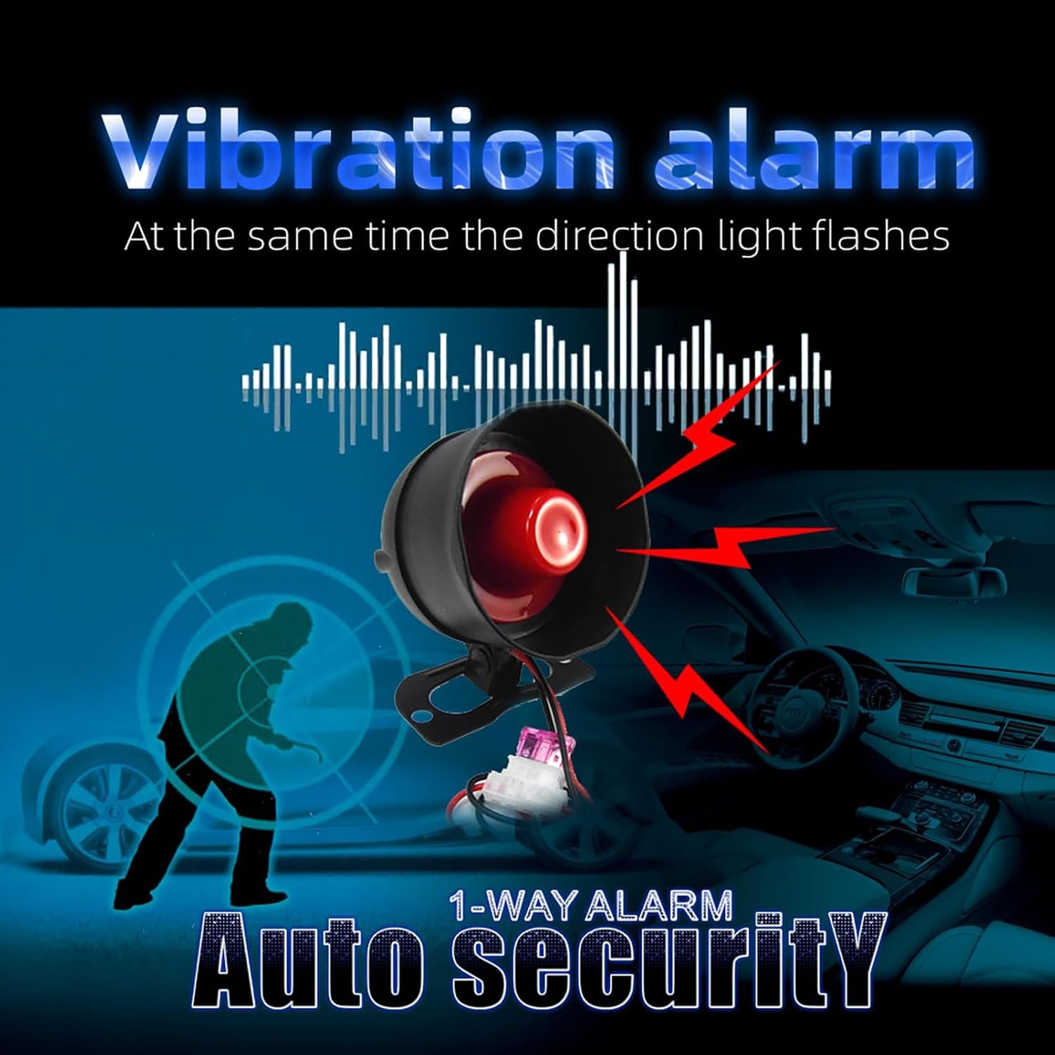 ⁦Système d'Alarme de Voiture Anti-Vol Centralisé avec Anti-Carjacking - نظام إنذار وأمن السيارات الذكي مع ميزة التثبيت المركزي والتحكم عن بعد⁩ - الصورة ⁦11⁩