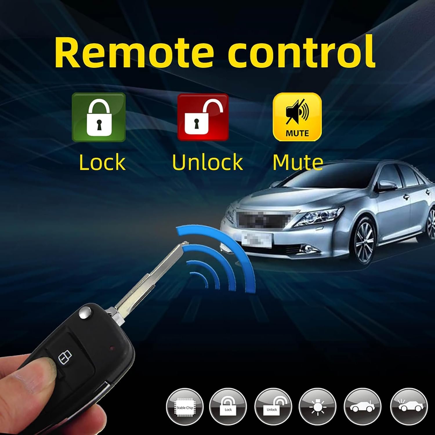 ⁦Système d'Alarme de Voiture Anti-Vol Centralisé avec Anti-Carjacking - نظام إنذار وأمن السيارات الذكي مع ميزة التثبيت المركزي والتحكم عن بعد⁩ - الصورة ⁦9⁩