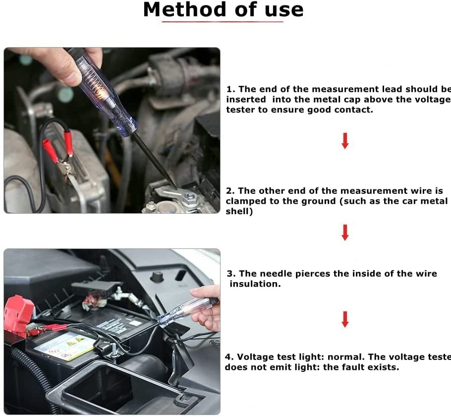 Testeur universel de tension de Circuit automobile DC 6V-24V - الصورة 4
