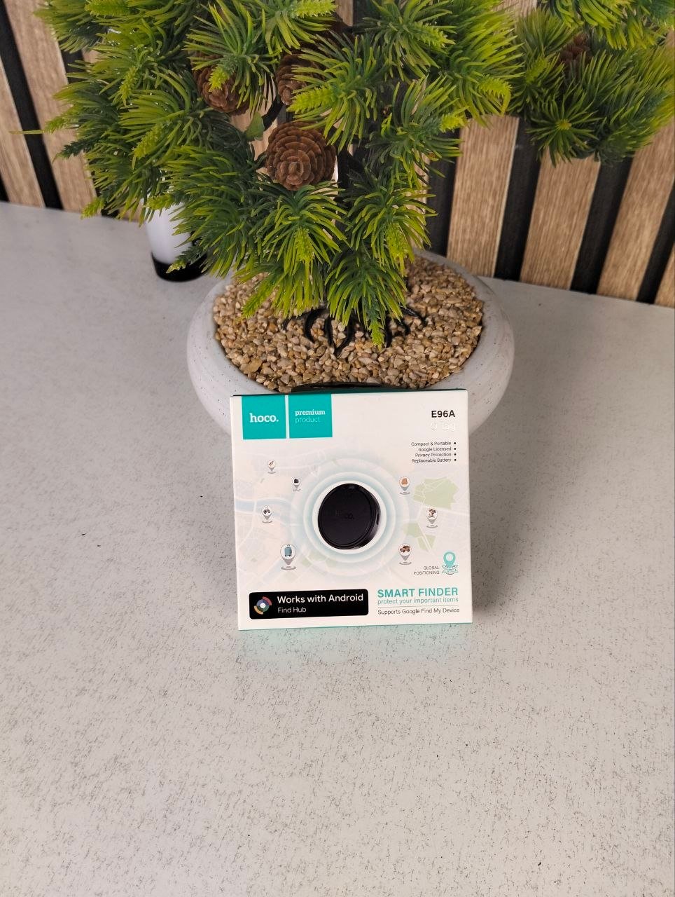 ⁦Traceur Intelligent HOCO E96A Android Localisateur Bluetooth via Réseau Google Find My Device - جهاز التتبع ومحدد المواقع الذكي لهواتف أندرويد⁩ - الصورة ⁦2⁩