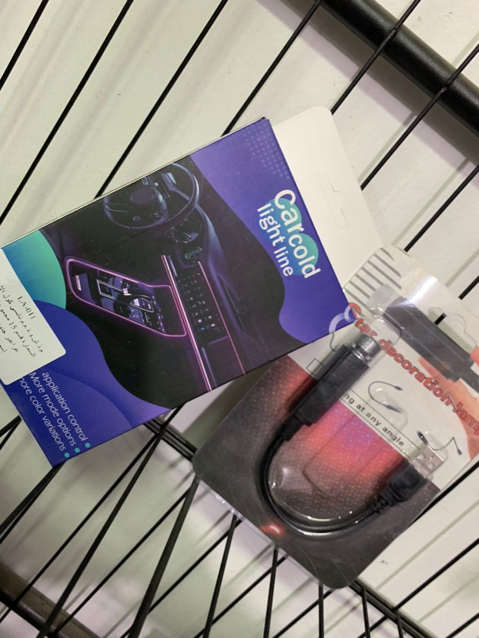 ⁦Bande lumineuse Fibre optique Led fluo RGB USB +  Mini projecteur LED Gratuit⁩ - الصورة ⁦4⁩