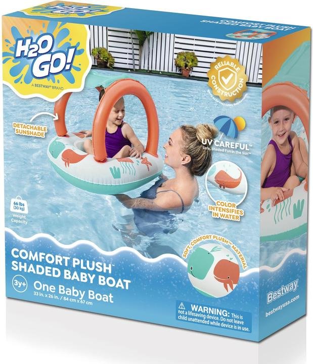 ⁦Bateau Gonflable pour Enfants Bestway 34203 Avec Pare-Soleil Amovible - قارب أطفال منفوخ مع مظلة واقية من الشمس⁩ - الصورة ⁦2⁩