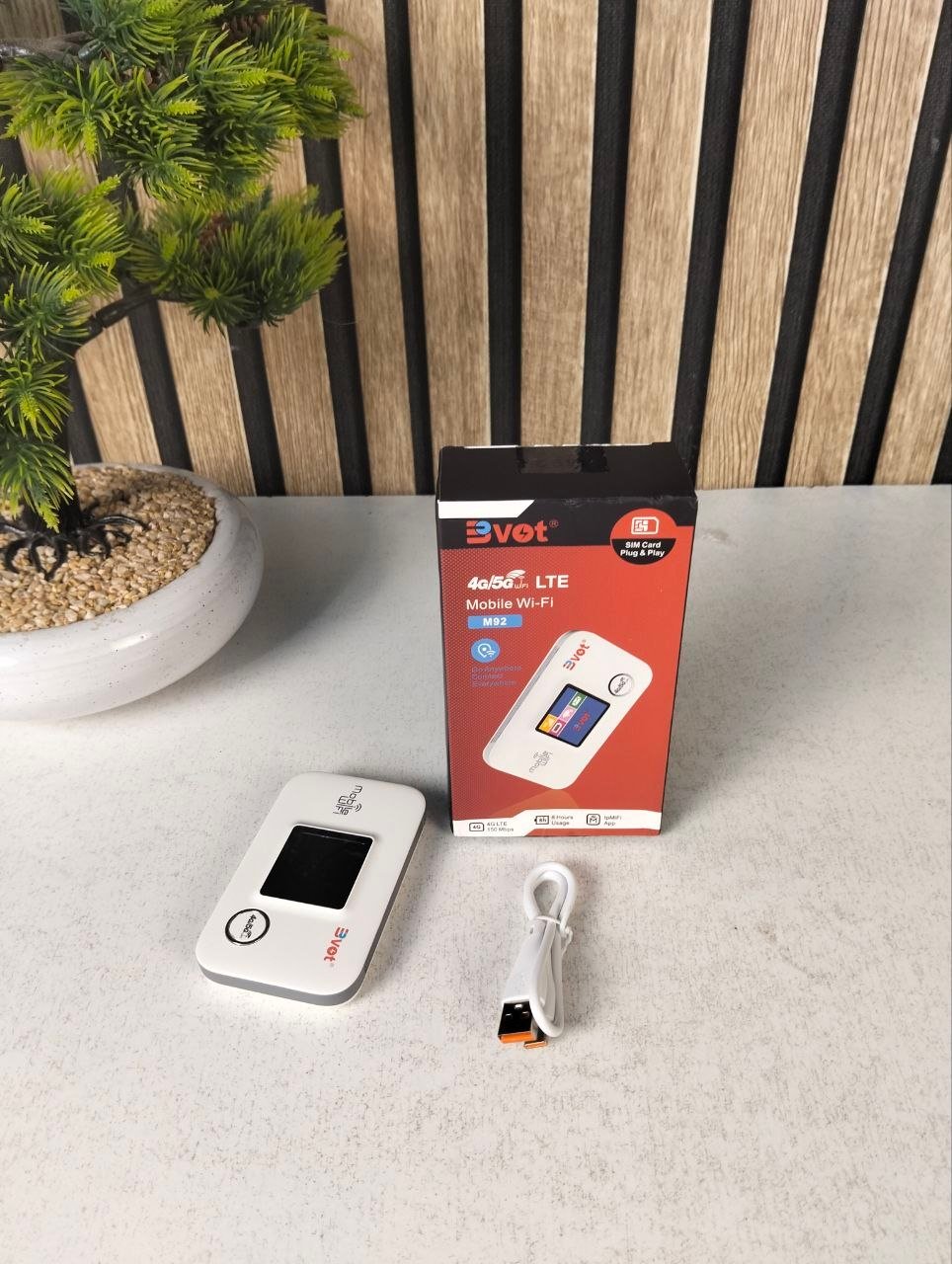 Bevot Routeur WiFi Portable 4G LTE Pocket Écran LED Couleur - مودم وجهاز واي فاي محمول بشاشة ذكية وبطارية - الصورة 3