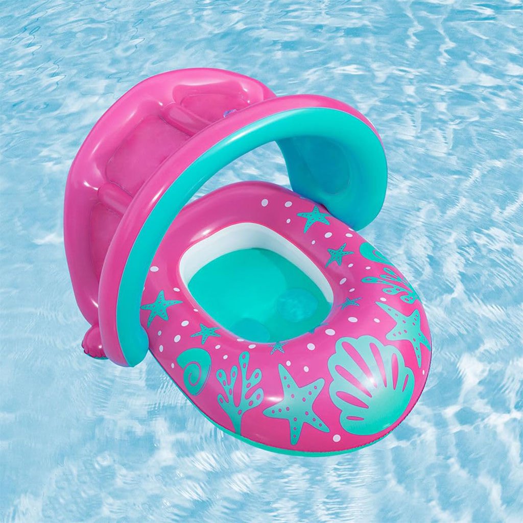 ⁦Bouée Gonflable pour enfants avec toit de protection UV Bestway 34091 – عوامة مائية للأطفال⁩ - الصورة ⁦3⁩