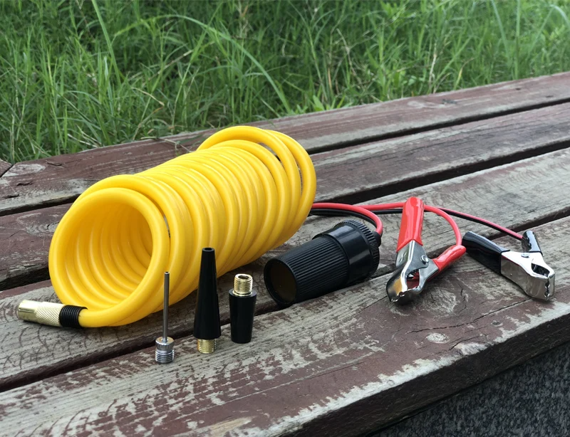 Compresseur automobile à double piston, 70 L/min, tuyau de 3 mètres, 12 V - الصورة 20