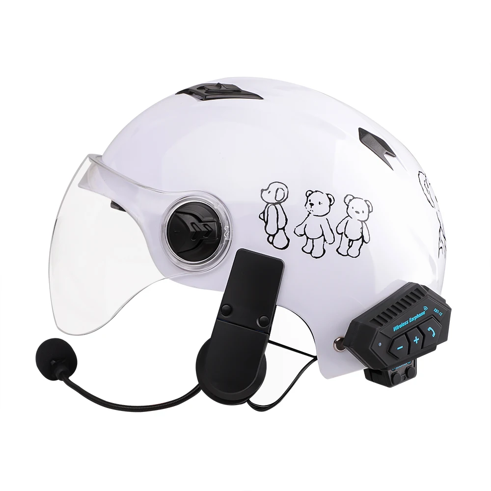 ⁦Écouteurs de moto sans fil Bluetooth 5.0 étanche FM GPS deux côtés BT12⁩ - الصورة ⁦13⁩