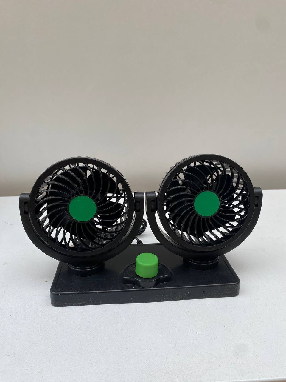 ⁦Double Ventilateur électrique pour voiture 2 vitesses rotatif à 360 degrés⁩ - الصورة ⁦2⁩