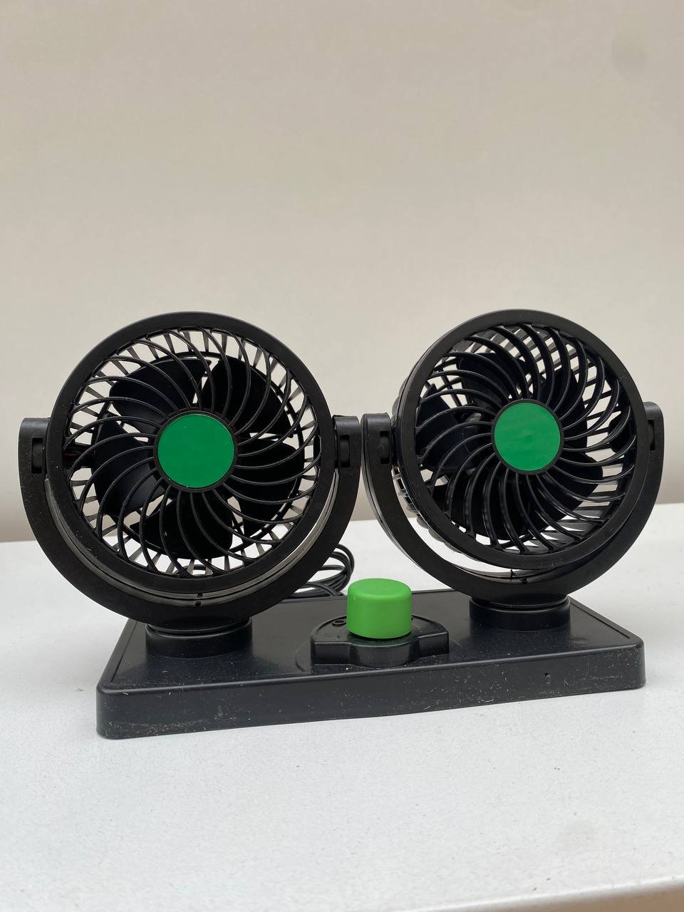 ⁦Double Ventilateur électrique pour voiture 2 vitesses rotatif à 360 degrés⁩ - الصورة ⁦5⁩