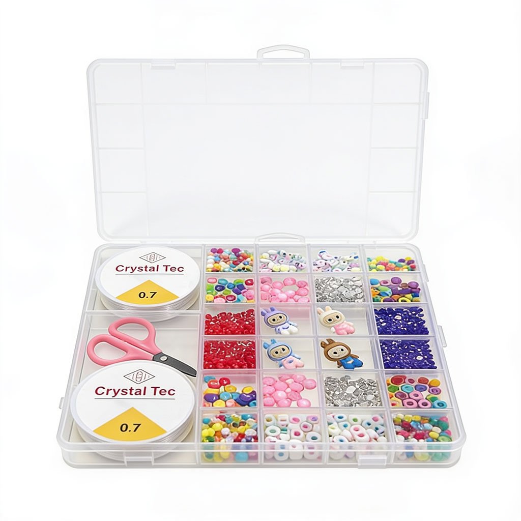 Ensemble de Pendentifs Assorties pour Création de Bijoux DIY - علبة الخرز المتنوعة والشاملة لصناعة الإكسسوارات والأساور يدويًا - الصورة 3