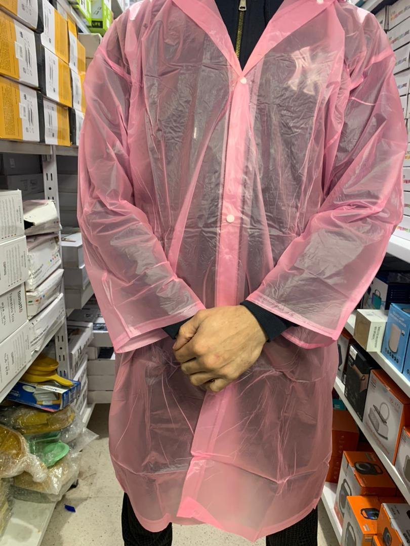 Eva Manteau imperméable à capuche – Rose - الصورة 4