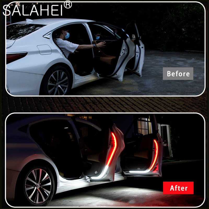feux d’avertissement de porte voiture led anti collision 2 pcs - الصورة 3