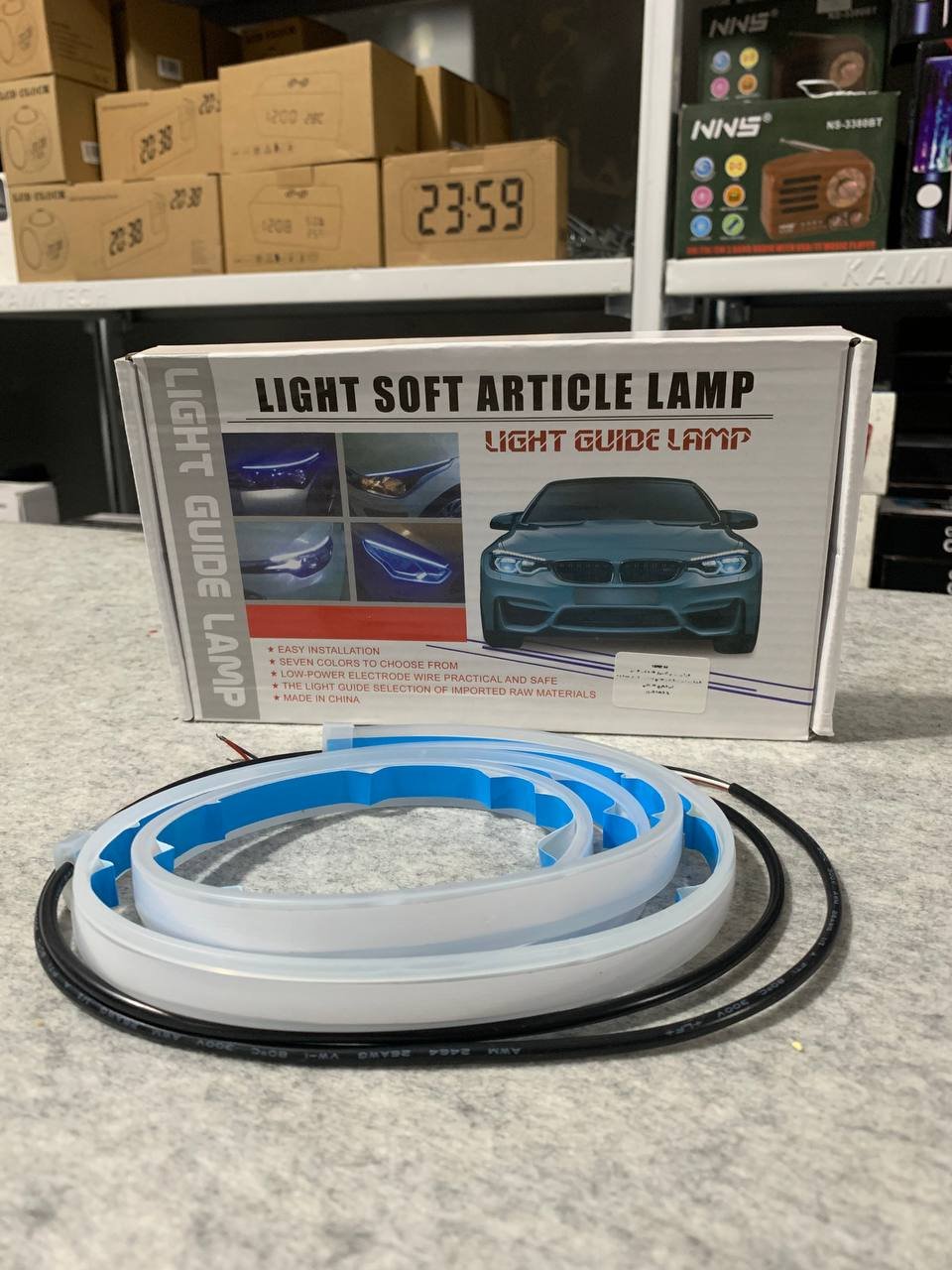 ⁦Feux de Jour LED Et Clignotant 2Pcs Pour Phares de Voiture 60cm⁩ - الصورة ⁦2⁩