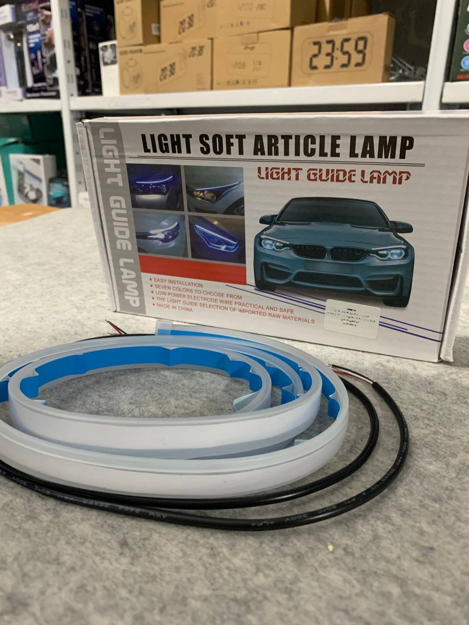 ⁦Feux de Jour LED Et Clignotant 2Pcs Pour Phares de Voiture 60cm⁩ - الصورة ⁦3⁩