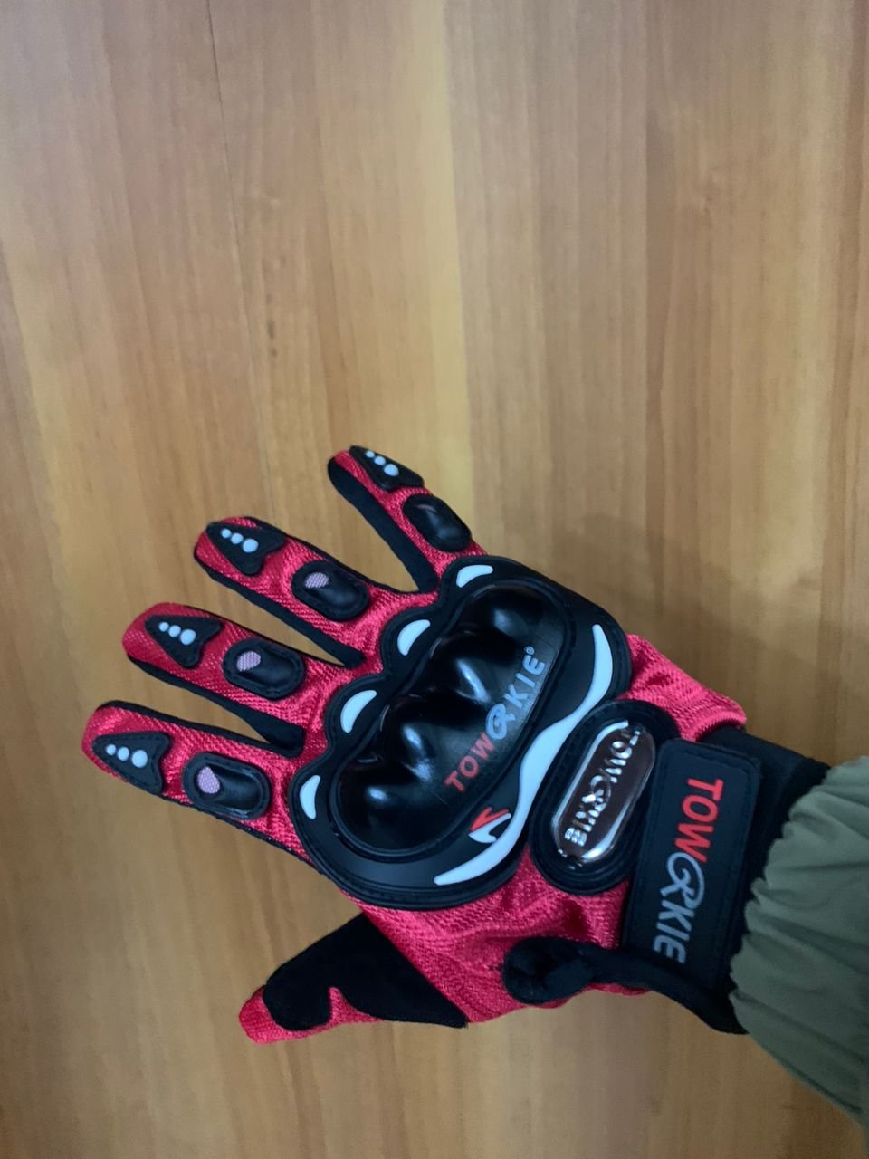 ⁦Gants de moto Pro-biker respirants avec protections en caoutchouc antidérapants⁩ - الصورة ⁦2⁩